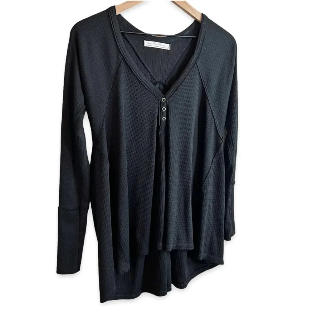 Free People We the Free Citrine Textured Top
